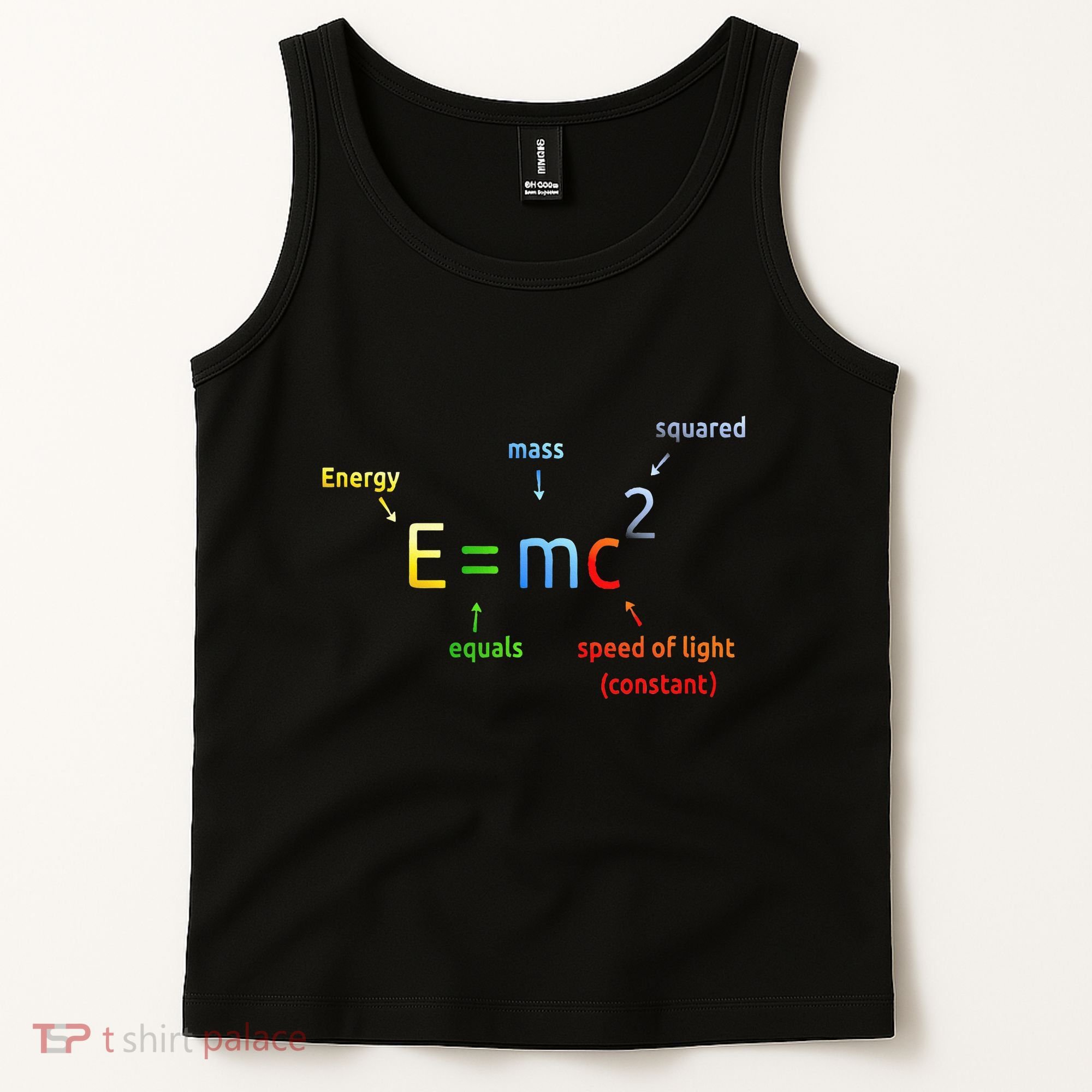E Equals M C Squared E=Mc2 Science Equation Tank Top