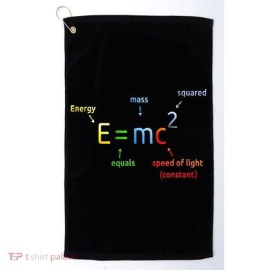 E Equals M C Squared E=Mc2 Science Equation Golf Towel