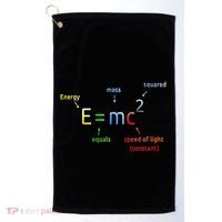 E Equals M C Squared E=Mc2 Science Equation Golf Towel thumb 0