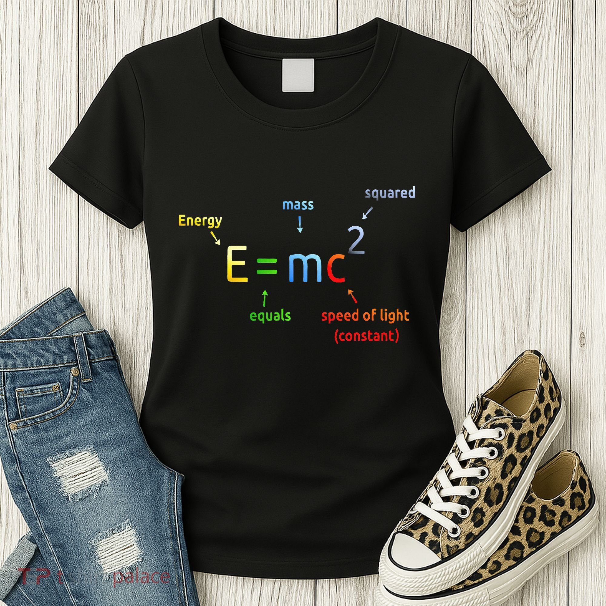 E Equals M C Squared E=Mc2 Science Equation Women's T-Shirt