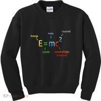 E Equals M C Squared E=Mc2 Science Equation Kids Sweatshirt thumb 0