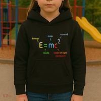 E Equals M C Squared E=Mc2 Science Equation Kids Hoodie thumb 3