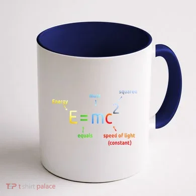 E Equals M C Squared E=Mc2 Science Equation Coffee Mug back