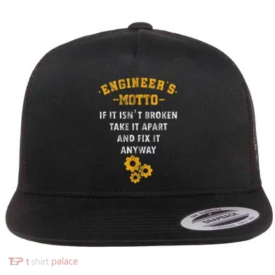Engineer Engineering Mechanical Profession Electrical Flat Bill Trucker Hat