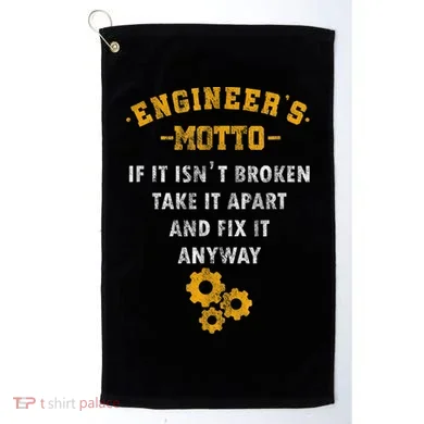 Engineer Engineering Mechanical Profession Electrical Golf Towel