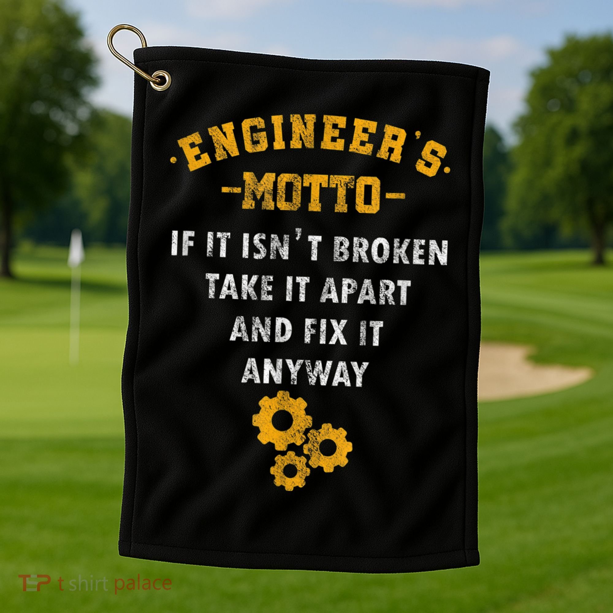 Engineer Engineering Mechanical Profession Electrical Golf Towel