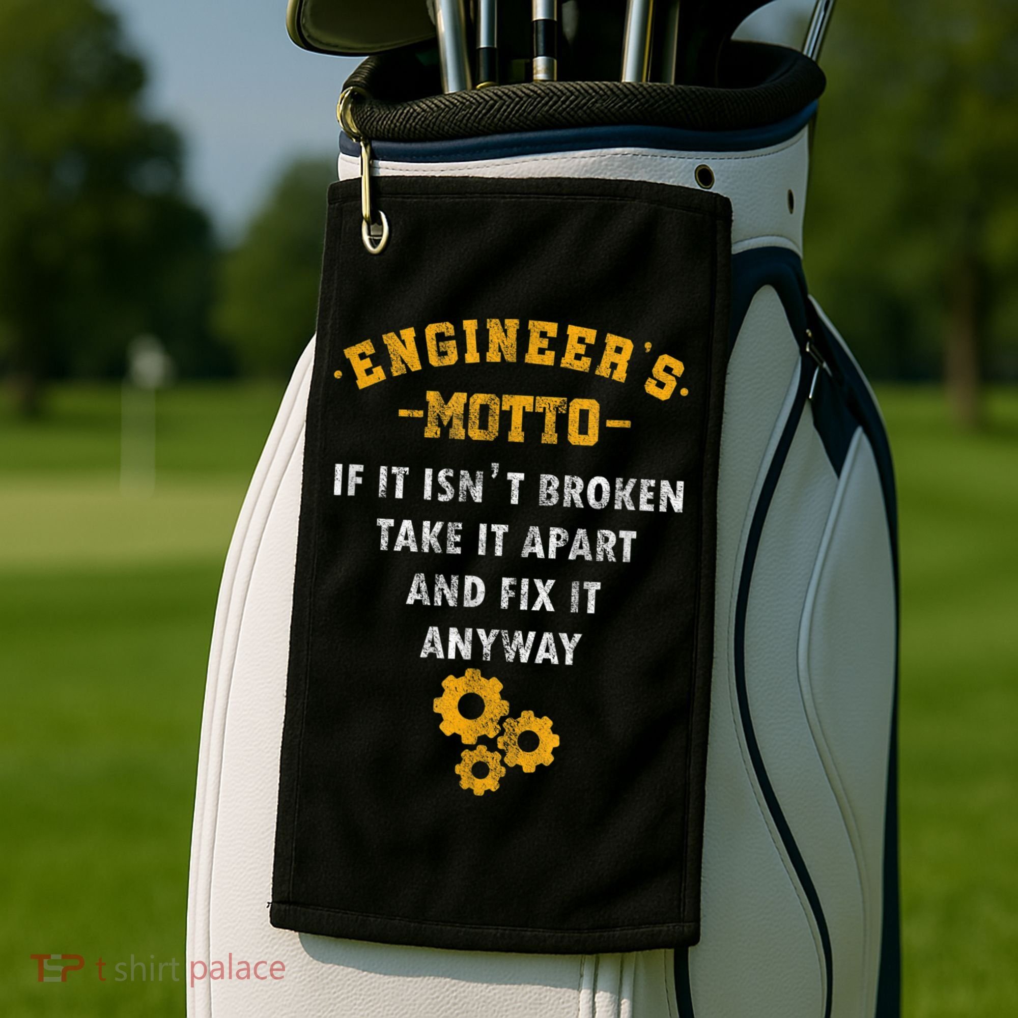 Engineer Engineering Mechanical Profession Electrical Golf Towel