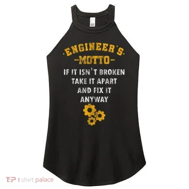 Engineer Engineering Mechanical Profession Electrical Women's Perfect Tri Rocker Tank