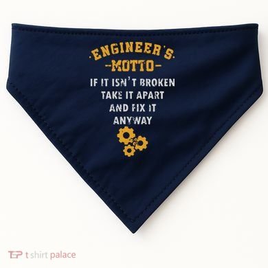 Engineer Engineering Mechanical Profession Electrical Gift USA-Made Doggie Bandana