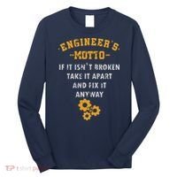 Engineer Engineering Mechanical Profession Electrical Gift Long Sleeve Shirt thumb 0