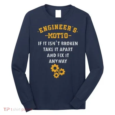 Engineer Engineering Mechanical Profession Electrical Gift Long Sleeve Shirt