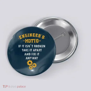Engineer Engineering Mechanical Profession Electrical Gift Button