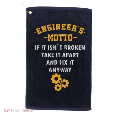 Engineer Engineering Mechanical Profession Electrical Gift Golf Towel