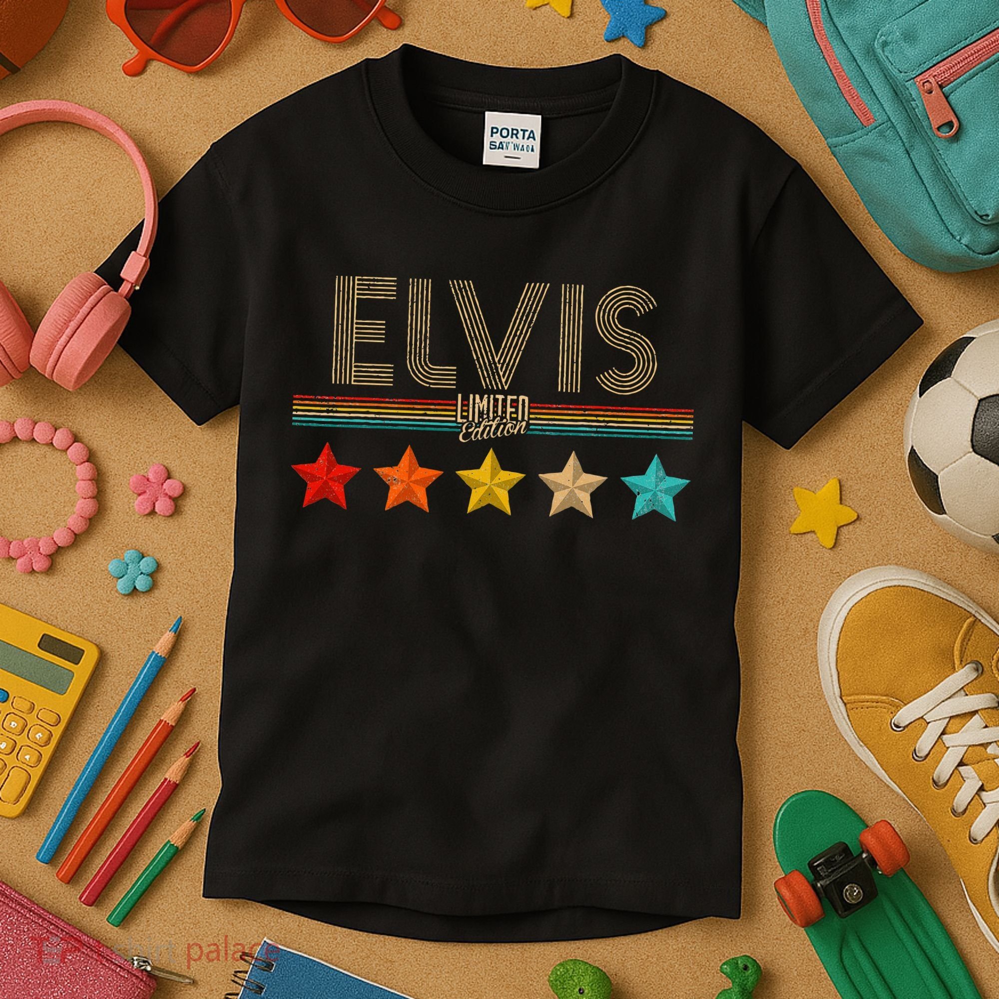 Elvis  Elvis Name Birthday Gift Elvis Kids T-Shirt