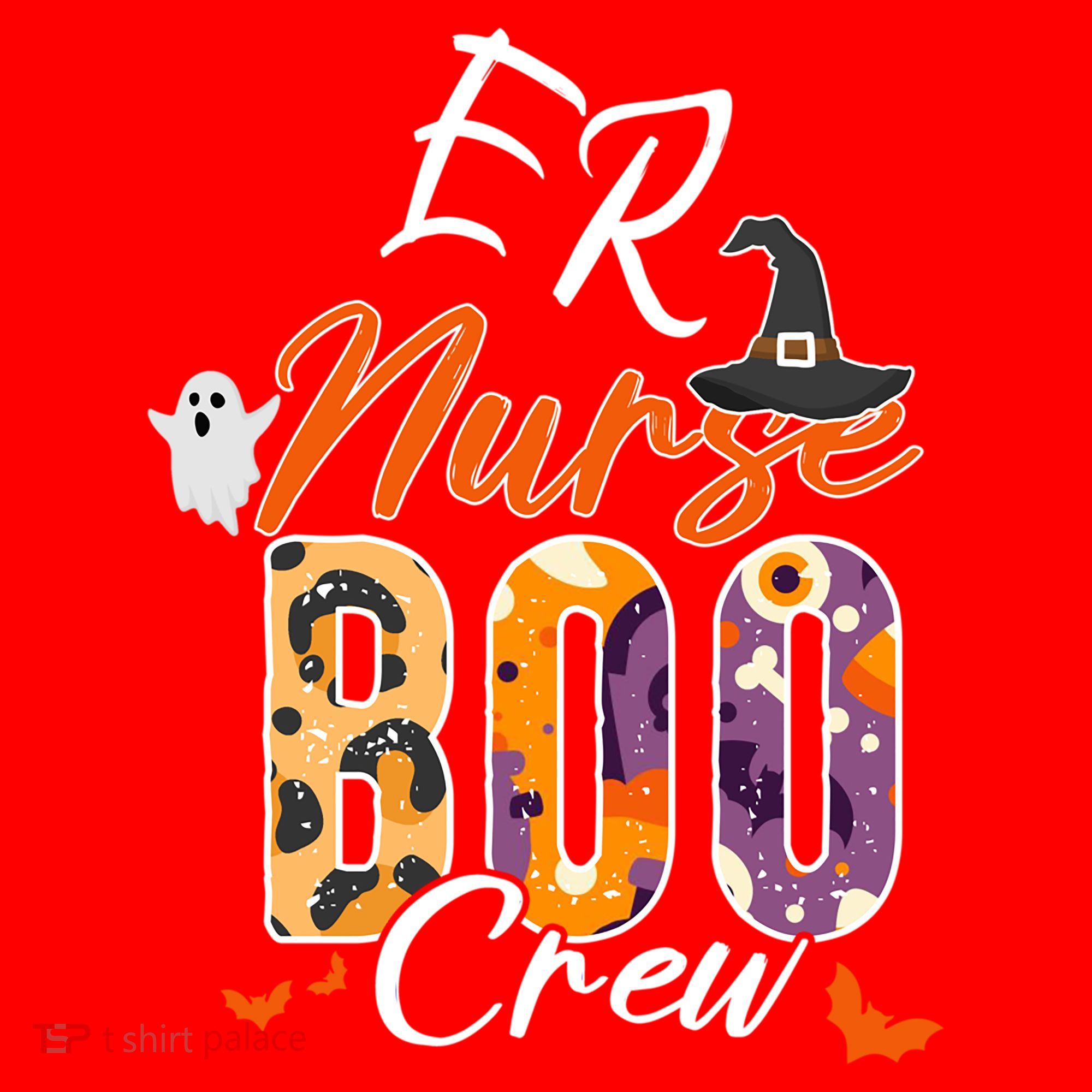 Er Emergency Nurse Boo Crew Funny Medical Squad Gift Santa Hat