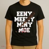 Eeny Meeny Miny Moe Neagan Zombie Killing Walkers Bloody Bat T-Shirt thumb 3