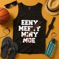 Eeny Meeny Miny Moe Neagan Zombie Killing Walkers Bloody Bat Tank Top thumb 4