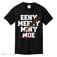 Eeny Meeny Miny Moe Neagan Zombie Killing Walkers Bloody Bat Kids T-Shirt thumb 0