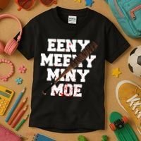 Eeny Meeny Miny Moe Neagan Zombie Killing Walkers Bloody Bat Kids T-Shirt thumb 3