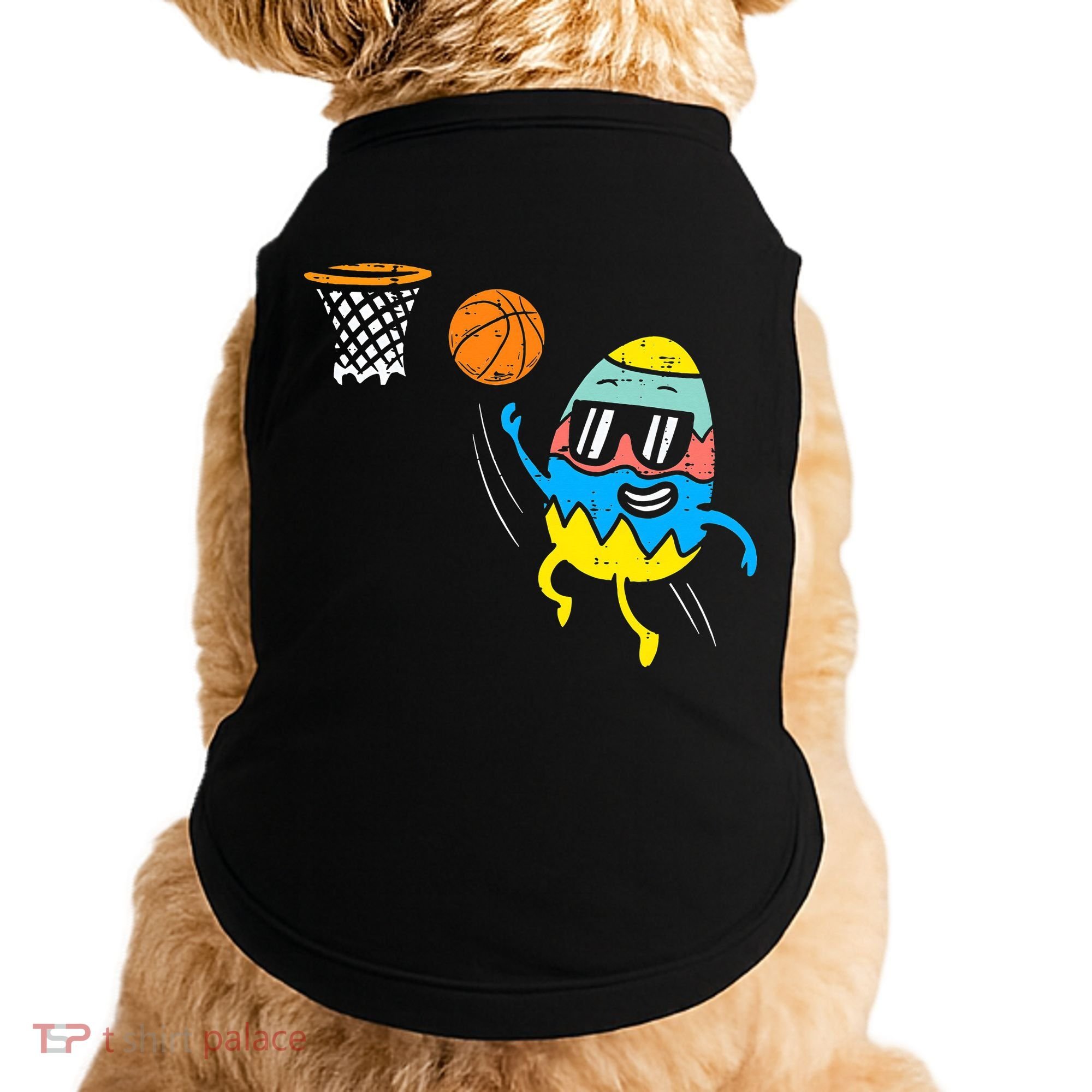 Easter Egg Playing Basketball Cute Sports Doggie Tank