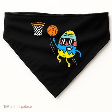 Easter Egg Playing Basketball Cute Sports USA-Made Doggie Bandana