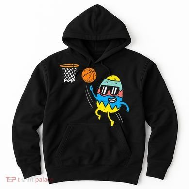 Easter Egg Playing Basketball Cute Sports Hoodie