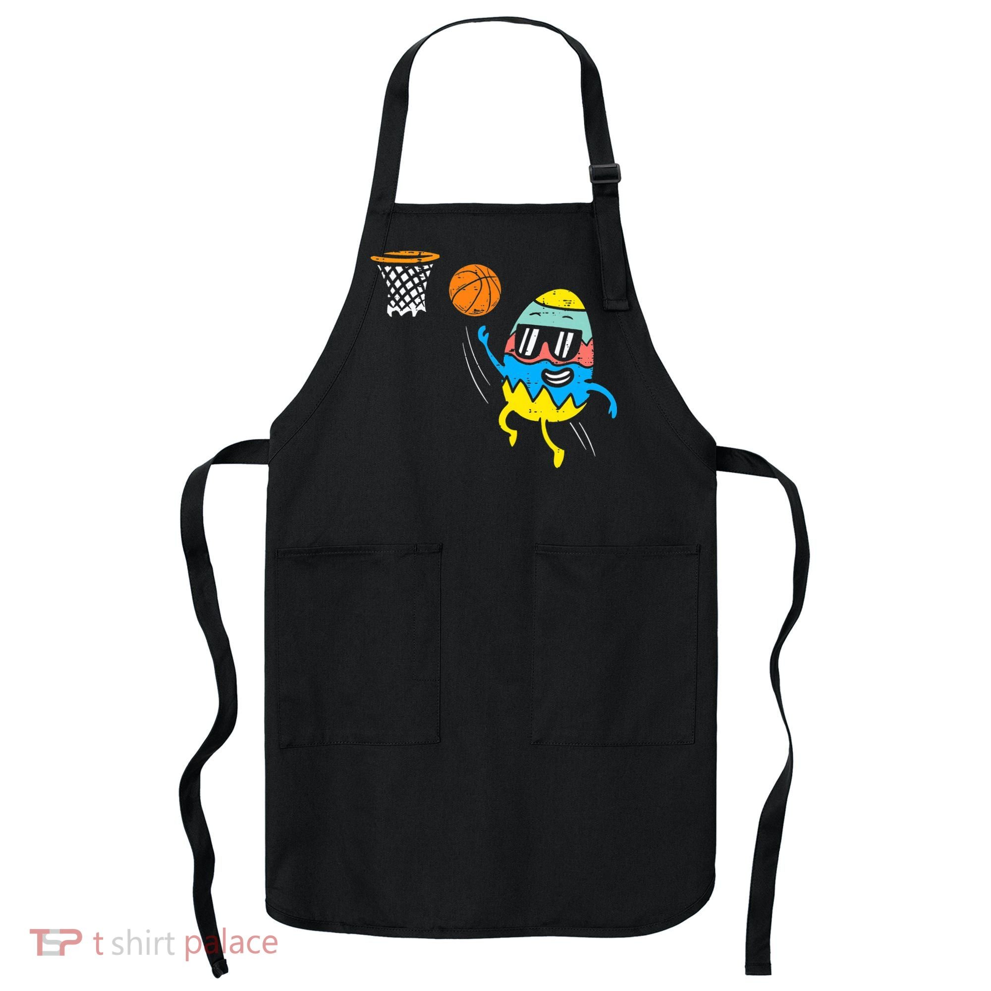 Easter Egg Playing Basketball Cute Sports Apron