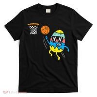 Easter Egg Playing Basketball Cute Sports T-Shirt thumb 0