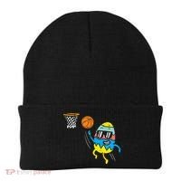 Easter Egg Playing Basketball Cute Sports Beanie thumb 0