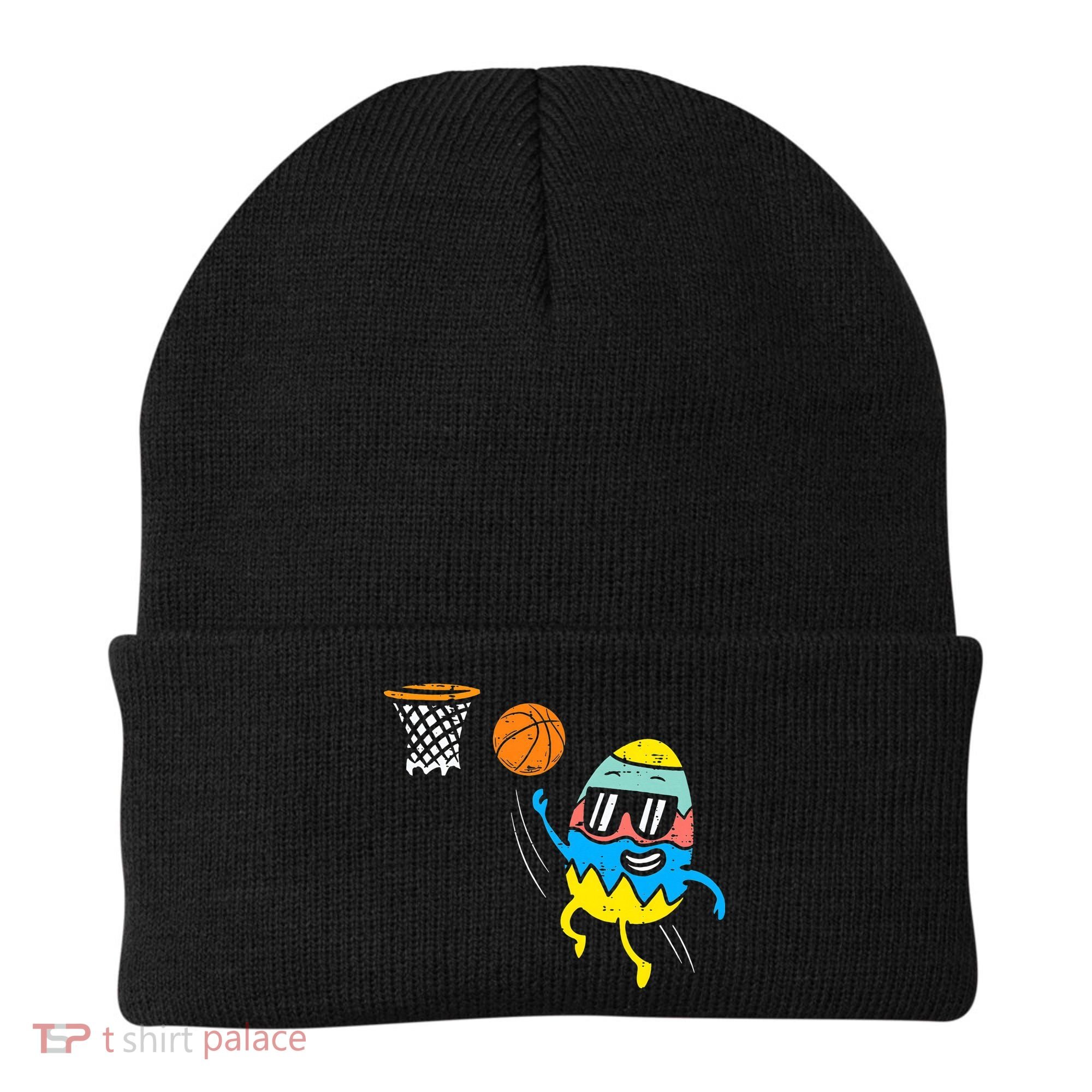 Easter Egg Playing Basketball Cute Sports Beanie
