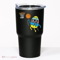Easter Egg Playing Basketball Cute Sports Tumbler thumb 0