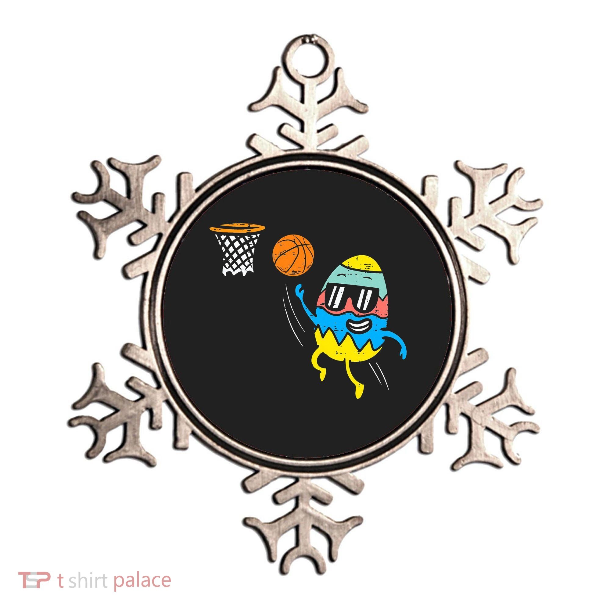 Easter Egg Playing Basketball Cute Sports Ornament
