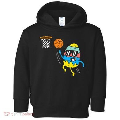 Easter Egg Playing Basketball Cute Sports Toddler Hoodie