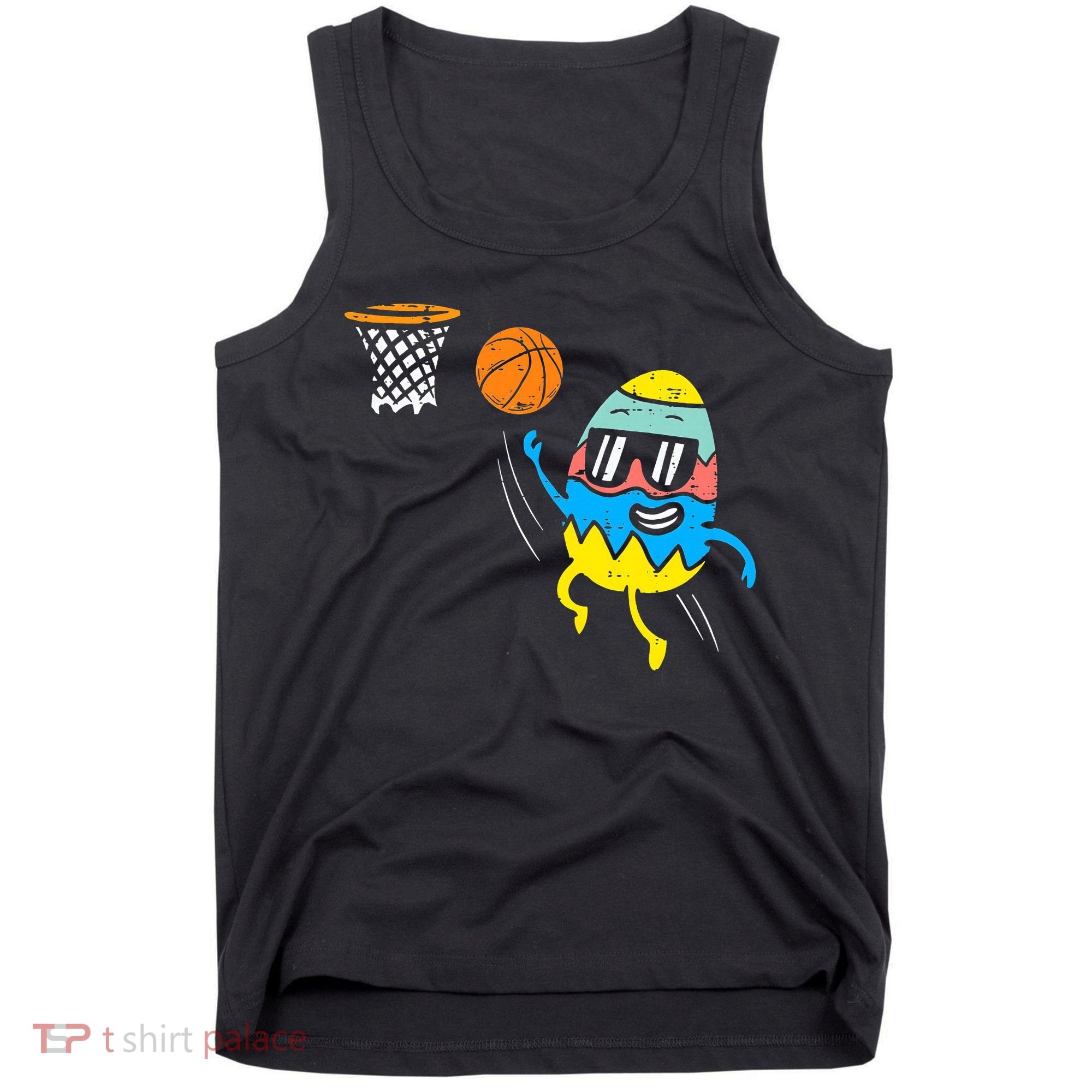 Easter Egg Playing Basketball Cute Sports Tank Top