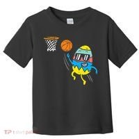 Easter Egg Playing Basketball Cute Sports Toddler T-Shirt thumb 0