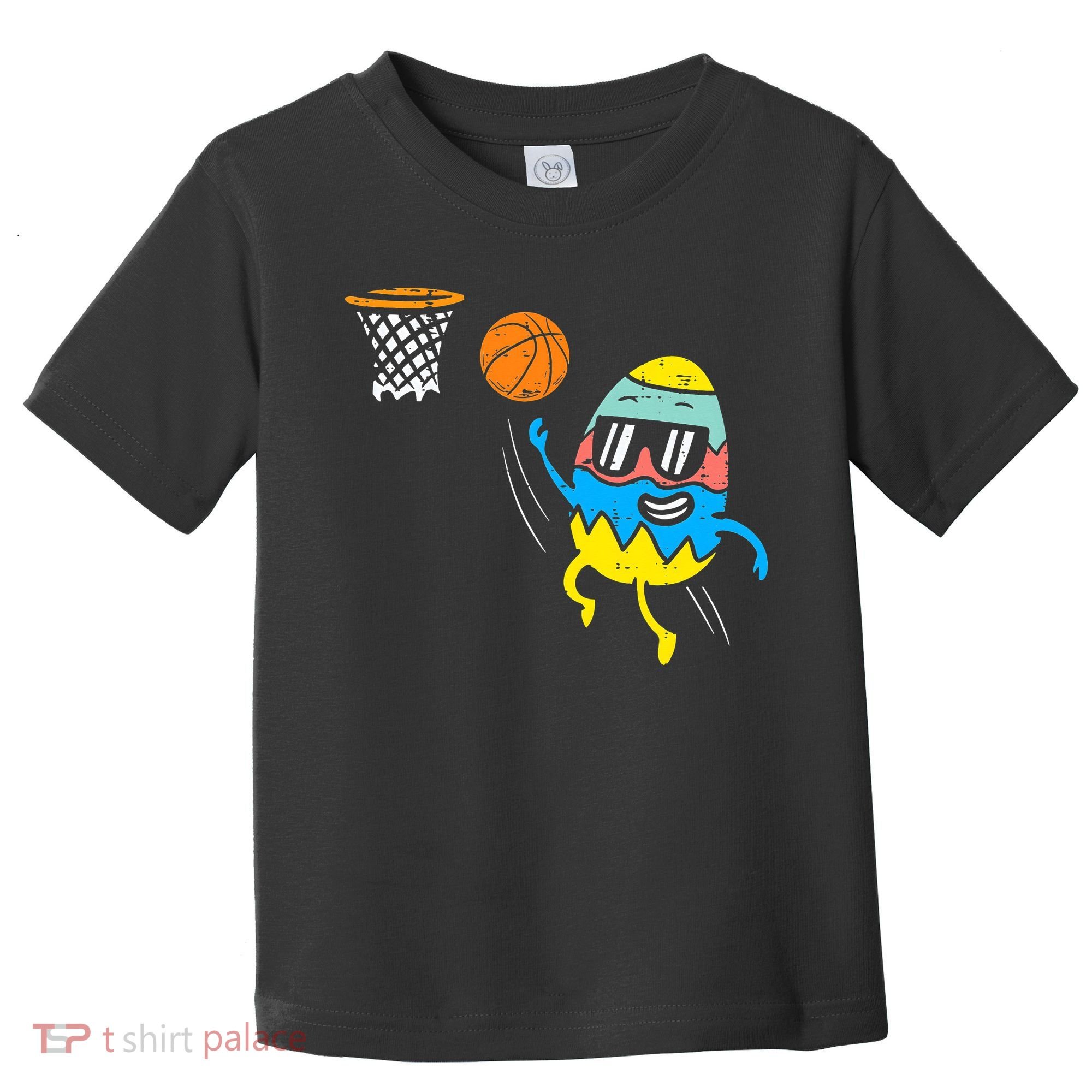 Easter Egg Playing Basketball Cute Sports Toddler T-Shirt