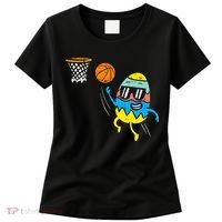 Easter Egg Playing Basketball Cute Sports Women's T-Shirt thumb 0