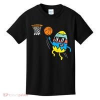 Easter Egg Playing Basketball Cute Sports Kids T-Shirt thumb 0