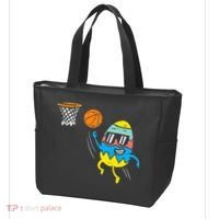 Easter Egg Playing Basketball Cute Sports Tote Bag thumb 3