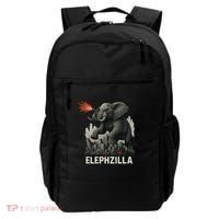 Elephent Elephzilla Parody In Action Backpack thumb 0