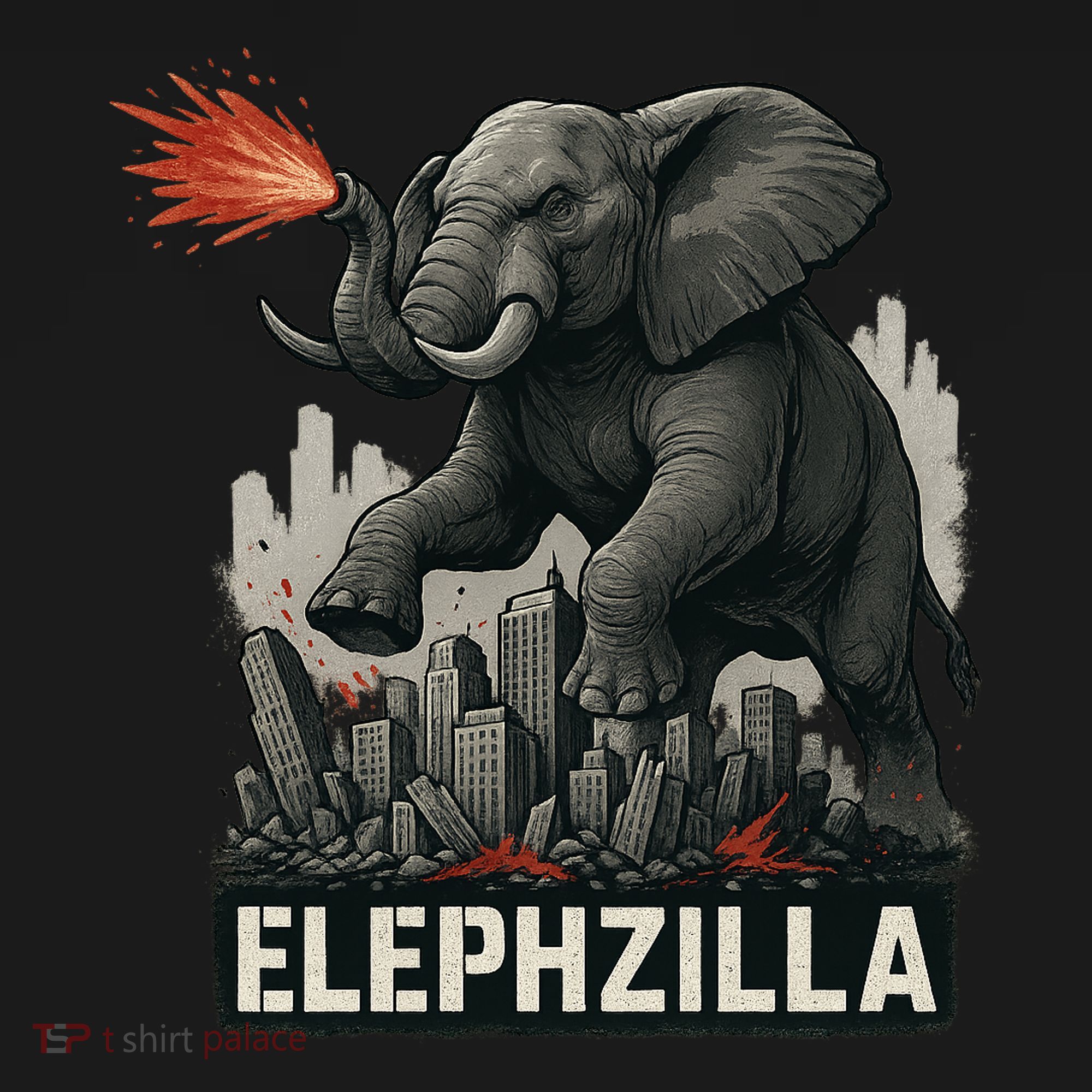 Elephent Elephzilla Parody In Action Backpack