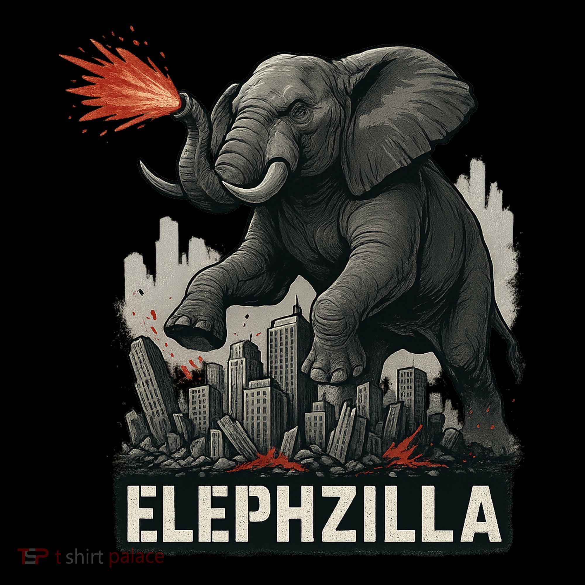 Elephent Elephzilla Parody In Action Coffee Mug