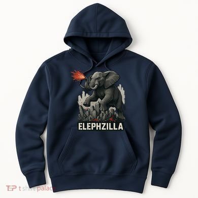 Elephent Elephzilla Parody In Action Hoodie
