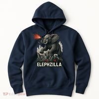 Elephent Elephzilla Parody In Action Hoodie thumb 0