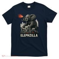 Elephent Elephzilla Parody In Action T-Shirt thumb 0
