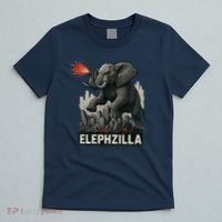 Elephent Elephzilla Parody In Action T-Shirt thumb 5