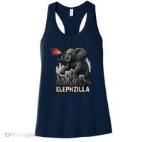 Elephent Elephzilla Parody In Action Women's Tank Top thumb 0