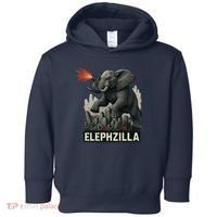 Elephent Elephzilla Parody In Action Toddler Hoodie thumb 0