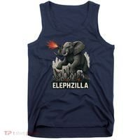 Elephent Elephzilla Parody In Action Tank Top thumb 0