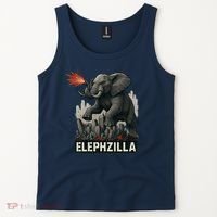 Elephent Elephzilla Parody In Action Tank Top thumb 2